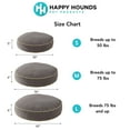 thumbnail image 7 of Happy Hounds Scout Round Reversible Pillow Dog Bed, Moss, Medium, 7 of 7