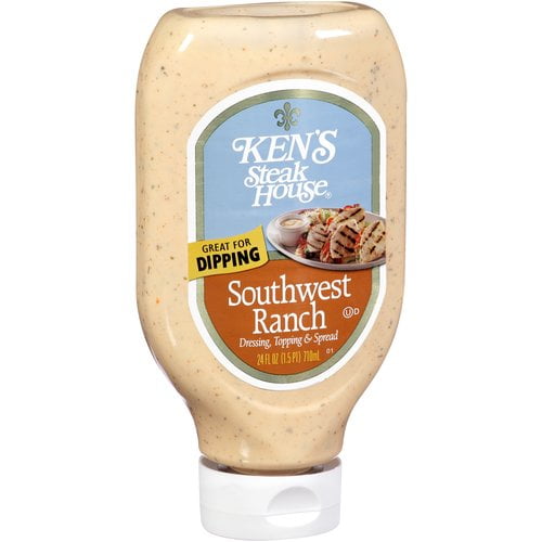 Ken's Steak House Southwest Ranch Dressing, Topping & Spread, 24 fl oz