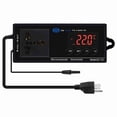 thumbnail image 2 of Controlled Digital Display Thermostat Intelligent High Accuracy Reptile Temperature Controller for Greenhouse Incubator Fridge Black, 2 of 7