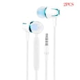 thumbnail image 1 of Langgg 2 Pcs Écouteurs Intra-Auriculaires Course Sport Casque Filaire Casque Filaire Écouteur avec Microphone pour Android pour IOS, 1 of 9