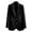 Black, variant on LYXSSBYX Blazers for Women Women Solid Long Sleeve Tops Cardigan Coat Pockets Long Pants Suit