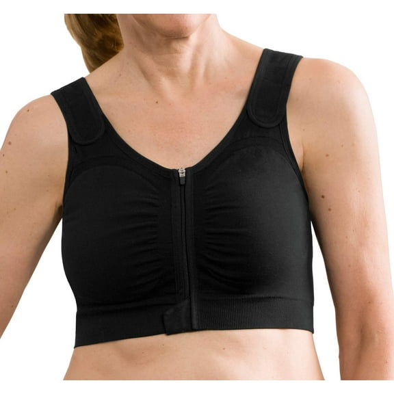 Amoena Leyla Seamless Post-Surgical Bra - Black - 32/34