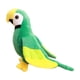 thumbnail image 1 of Adornos de peluche de loro de simulación que acompañan el adorno Muñeco de peluche de loro suave Verde, 1 of 9
