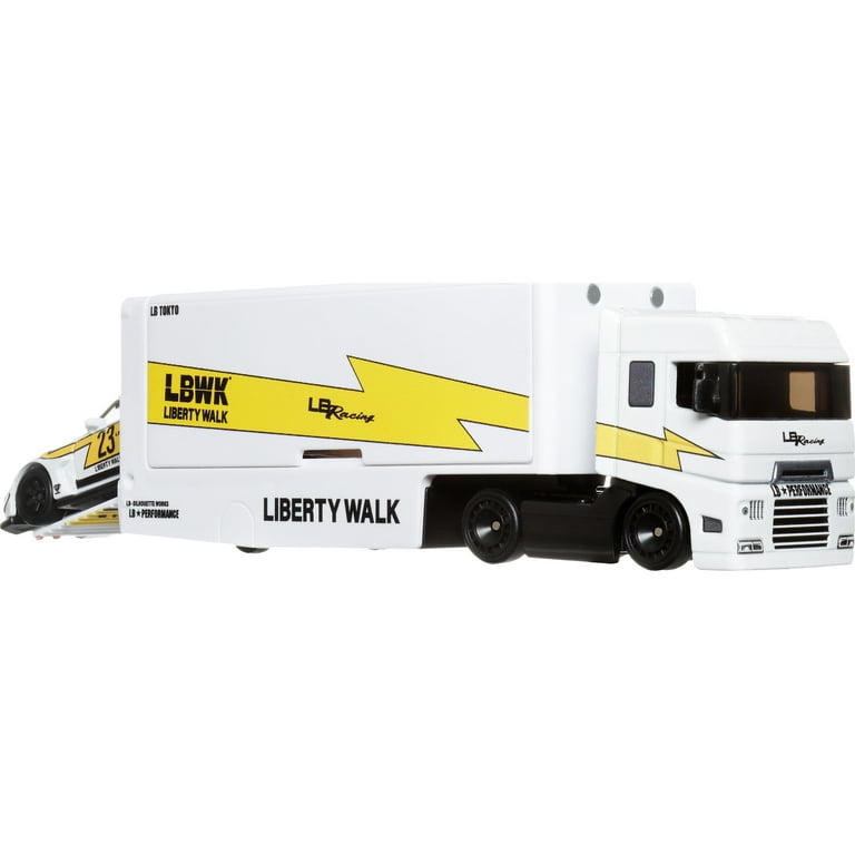 Hot Wheels 1:64 Scale Team Transport Overhauler, Premium Die-Cast