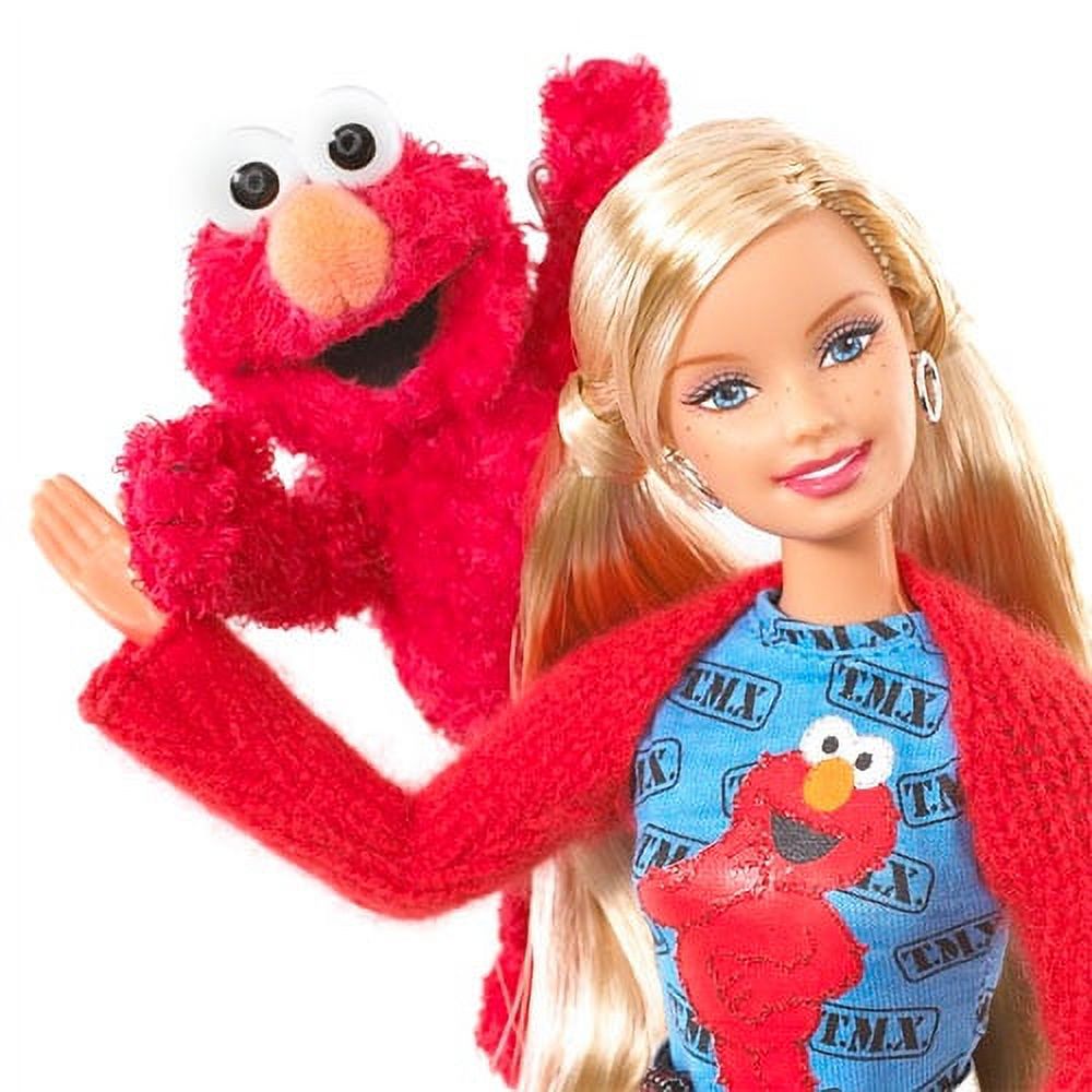 Mattel Barbie & TMX Tickle Me Elmo Doll Set Sesame Street Fun - Walmart.com