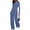Blue, variant on Women's 2 Piece Lounge Sets Fall Fashion Long Sleeve Crop Top Wide Leg Pants Matching Sets Clothing