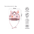 thumbnail image 5 of Gorro Protección Caídas Cascos Bebé Belug Rosa, 5 of 5