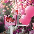 thumbnail image 5 of Valentines Day Cherry Mailbox Cover Magnetic Standard Size 21" x 19", Pink I Love You Cherry Much Hearts Decorative Post Letter Box Wrap Decor, Anniversary Wedding Garden Yard Outdoor Decoration, 5 of 6
