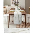 thumbnail image 6 of Hokiten Table Runners 36 Inches Long Dress Scarves, Marble Farmhouse Kitchen/Dining Table Runner, Short Coffee Tablerunners, Grey Golden Crack Minimalistic Abstract 13x36 Inch, 6 of 7