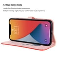 thumbnail image 3 of Feishell for Apple iPhone 14 Plus Wallet Case with Wrist Strap,Fashion Gradient PU Leather Deer Magnetic Buckle Folio Flip Stand Credit Card Holder Shockproof Protective Phone Cover,Red, 3 of 7