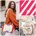 thumbnail image 6 of FJLBDE Case for iPad 9th 8th 7th Gen 10.2 inch 2021 2020 2019, 360 Rotating Stand Handle Shoulder Strap Heavy Duty Shockproof Cover, Rainbow Red, 6 of 7