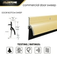 thumbnail image 3 of JELOSTONE 2 Pack – 36'' Door Bottom Sweep with Drip Cap(Gold Anodized) – Fire Rated Weather Stripping Door Seal Draft Stopper with Eco-V Vinyl Insert for Exterior & Interior Doors, JS-NV345, 3 of 5