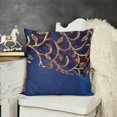 thumbnail image 2 of Ethnic Throw Pillow Cushion Cover, Tree with Curved Leafless Branches Middle Eastern Arch Retro Art Design, Decorative Square Accent Pillow Case,Purple Blue, 2 of 5