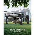 thumbnail image 2 of GAOMON 12' x 16' Hardtop Gazebo with Double Polycarbonate Roof, Aluminum Alloy Frame, Net, and Curtain – Elegant Outdoor Shelter for Patio, Deck, Backyard, Lawn, and Garden, 2 of 6