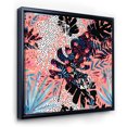 thumbnail image 3 of Designart 'Abstract Tropical Floral Patchwork II' Tropical Framed Canvas Wall Art Print, 3 of 5