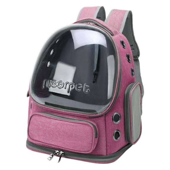Mochila Transportadora para Mascotas, Capacidad Máxima de 26 Lb, Gran Ventana Transparente Bubble, Múltiples Ventilaciones, Transportadora para Viajes y Aventuras Al Aire Libre