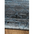 thumbnail image 5 of Platinum Trellis Area Rug Blue Black 8x11 Geometric Soft Polyester Multidimensional, 5 of 5