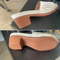 thumbnail image 4 of Jsaierl Sandals for Women Dressy Summer, Flat Shoes Ladies Beach Sandals Summer Non-Slip Causal Slippers Size 7.5, 4 of 5