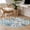 Blue, variant on Blue Beach Coastal Round Area Rug 4 FT, Non Slip Indoor Outdoor Rug, Nautical Seaside Coral Starfish Washable Soft Circular Carpet Non-Shedding Floor Mat for Coffee Table Nursery Foyer Balcony