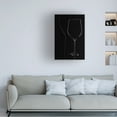thumbnail image 2 of Mario Buzancic 'Wine Glass And Shadows' Canvas Art, 2 of 4