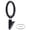 Black, variant on 1.5-Inch Inner Diameter Curtain Rings with Clips and Protective Inserts, Fits Up to 1.25-Inch Curtain Rod, Set of 14, Oil-Rubbed Bronze