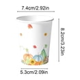 thumbnail image 3 of Gallickan 10pc 3.23 Inch Thanksgiving Paper Cups, Maple Leaf and Pumpkin Design, Disposable Fall Party Drinkware, Sturdy Spill Resistant, for Hot and Cold Beverages, 3 of 6