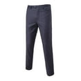 thumbnail image 2 of JLFKNG Mens Relaxed Fit Pants Business Suit Trousers Slim Fit Flex Flat Front Pant Mens Dailywear, 2 of 4