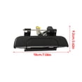 thumbnail image 3 of Coches Tailgate ABS Puerta trasera ManijaTailgate Handle Handle Vehículo ABS Puerta trasera TransaleGate Manijas Tallas de carga Suministros Suministros Exterior Los accesorios Reemplazo para Tacoma AweSitey VI001732-00B, 3 of 6