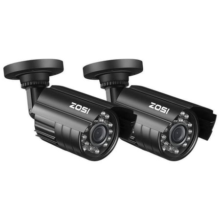 ZOSI 2PCS Outdoor Indoor Fake Surveillance Led Security Dummy Camera Sensor (Best Dummy Security Cameras)