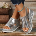 thumbnail image 6 of Willtoo Wide Width Platform Wedge Sandals for Women: Comfortable Low Heel Open-Toe Summer Shoes with Adjustable Ankle Strap, 6 of 6