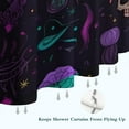 thumbnail image 6 of Psychedelic Halloween Pattern Shower Curtain 36"x72" ,Bathroom Decorative Shower Curtains Set with 12 Hooks,Modern Waterproof Washable Shower Curtain, 6 of 6