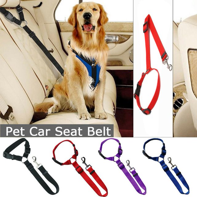 Cuerda de tracción del cinturón de seguridad del vehículo de seguridad del cachorro del cinturón de seguridad del coche del perro mascota ajustable Tmvgtek Para estrenar