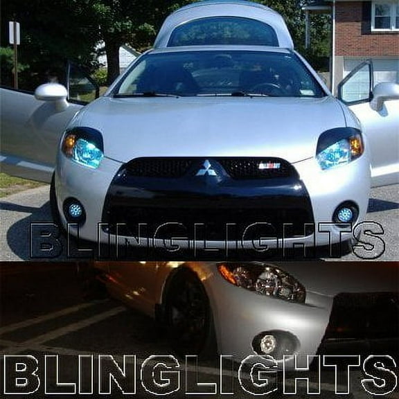 For 2006 2007 2008 Mitsubishi Eclipse Blue LED Foglamps Foglights Fog Lamps Driving Lights Kit