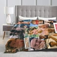 thumbnail image 5 of Blanket Rudy Actor Pankow Throw Flannel Blankets Warm Soft Cozy Fuzzy Air Conditioning Blanket for Living Room Sofa Bed Gift Blankets for All Seasons 50"x60", 5 of 6