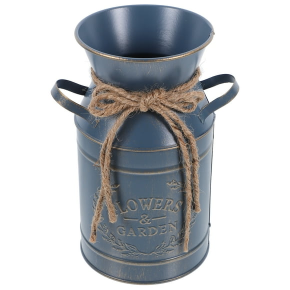 Vintage Rustic Vase Flower Bucket Dried Flower Container Flower Arrangement Bucket Flower Vase