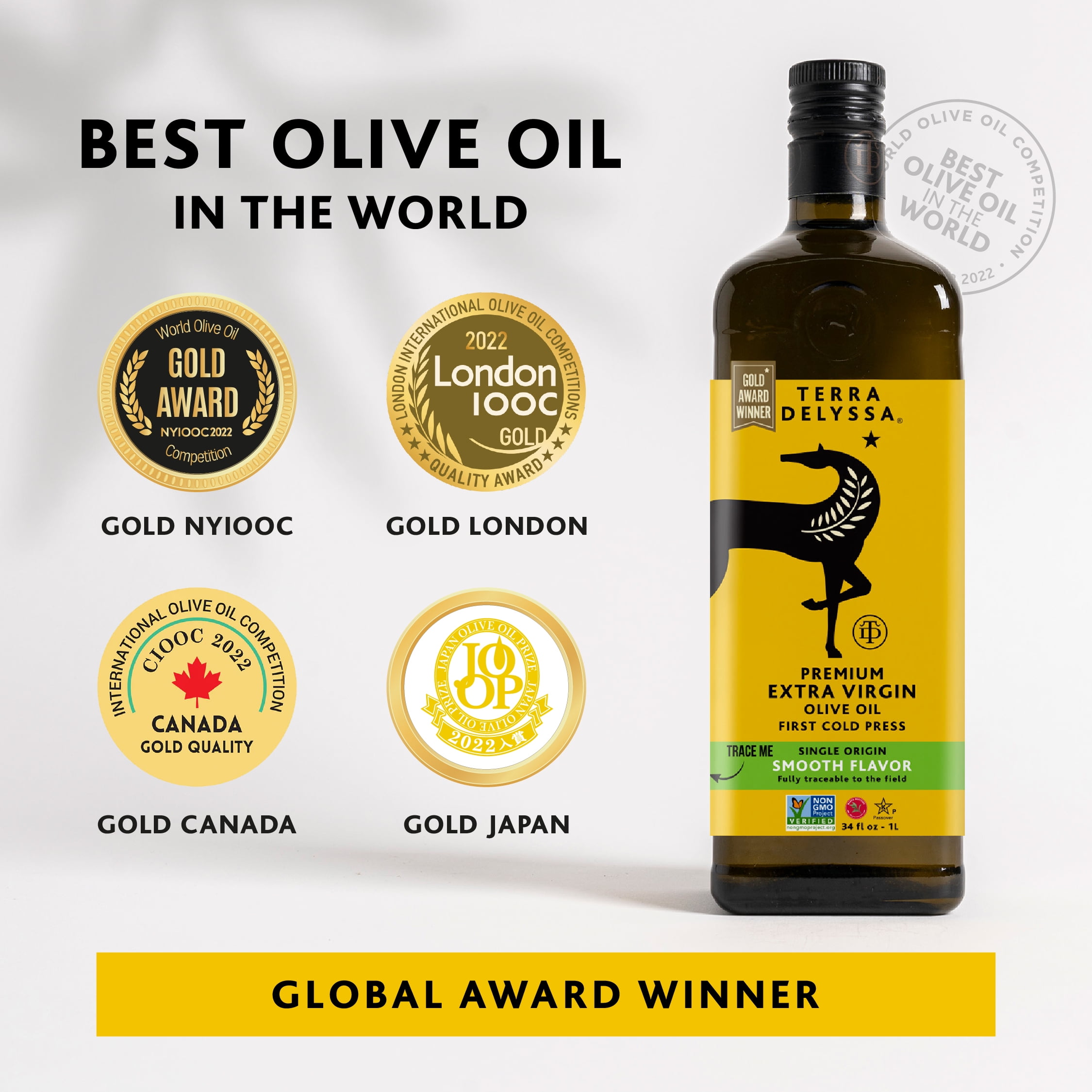 Terra Delyssa Extra Virgin Olive Oil, 34 fl. Oz