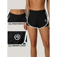 thumbnail image 3 of Alove Women's Solid High Rise Swim Shorts Athletic Board Shorts Bathing Suit Bottoms, 3 of 6