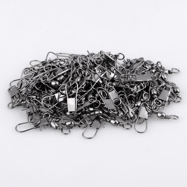 Conectores Rápidos 100pcs Enclavamiento Giratorios Barril Pesca Aparejo Captura Agarre Peces perfecl