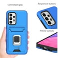 thumbnail image 3 of CoverON For Samsung Galaxy A33 5G Case, KickStand Ring Credit Card slot Rugged Phone Cover Magnetic holder, Blue, 3 of 9