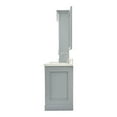 thumbnail image 3 of Ariel Stafford 85 In. Double Rectangle Sink Vanity Set With White Quartz Countertops In Grey, 3 of 11