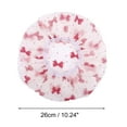 thumbnail image 2 of Unique Bargains 1 Pc Women Comfortable Shower Cap for Bathroom Business Travel Pink EVA, 2 of 4
