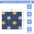 thumbnail image 3 of Coolnut 4 PCS Sun and Stars Washcloths, 12 X 12 Inches Cotton Wash Cloths, Highly Absorbent and Soft Face Towels for Bathroom,Gym,Hotel and Spa, 3 of 6