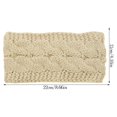 thumbnail image 3 of Bandeau Automne Coupe-Vent Tête Élastique Multicolore Réglable Large Dames style de Mode et Oreille Muffs Accessoires de Cheveux pour les Filles Beige, 3 of 6