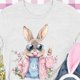 thumbnail image 5 of Camiseta de Cuello Redondo de Manga Corta de la Mujer, Top de Moda para Invierno Y Primavera Impresa de Navidad Casual 3/4, 5 of 7