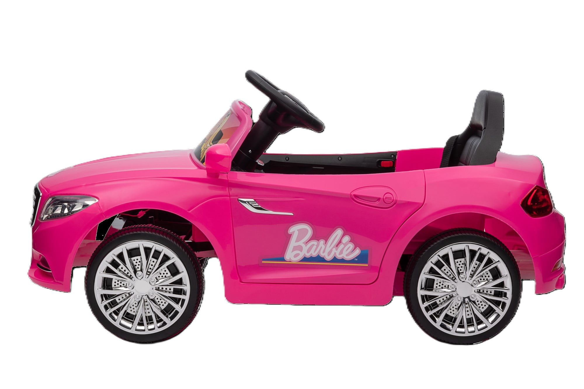 6V Barbie Convertible Ride on Car, Battery Powered Toy, Kids Ages 3+, Remote Control