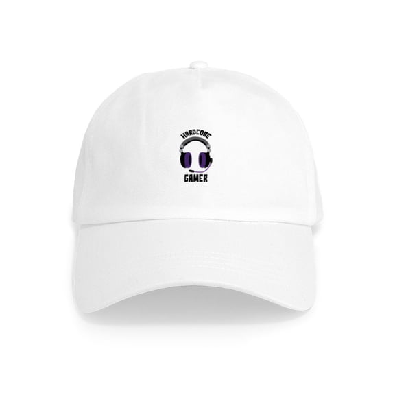 CafePress - Hardcore Gamer - Adjustable 100% Brushed Unisex Casual Cotton Baseball Cap, Beige, 1