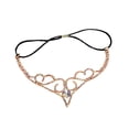 thumbnail image 1 of Diadema con cadena para la frente con dites de imitación, cadena para el pelo de novia, regalo bohemio para mujer, tocado de moda, joyería para , oro, 1 of 8