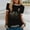 Black, variant on EGNMCR T Shirts for Women Woman Colour Flower Print Short Sleeve Round Neck Casual Loose Tops Short Sleeve