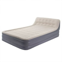 Honeydrill Queen Size 18" Air Mattress with Headboard and Built-in Pump
