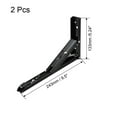 thumbnail image 2 of Unique Bargains Folding Bracket 9.57" 243mm Wall Mounted Support Collapsible Long Release Arm Carbon Steel 2pcs, 2 of 4